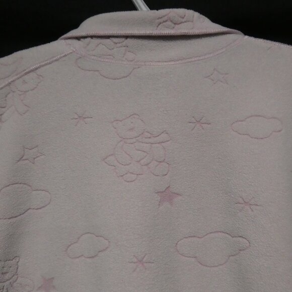 CELESTE | large | Adorable Fleece Light Pink Teddy Bear and Cloud Pajama Shirt - Picture 11 of 16